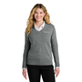 Center for Lifetime Health Women’s Easy Care V-Neck Sweater with Embroidered Logo on Left Chest