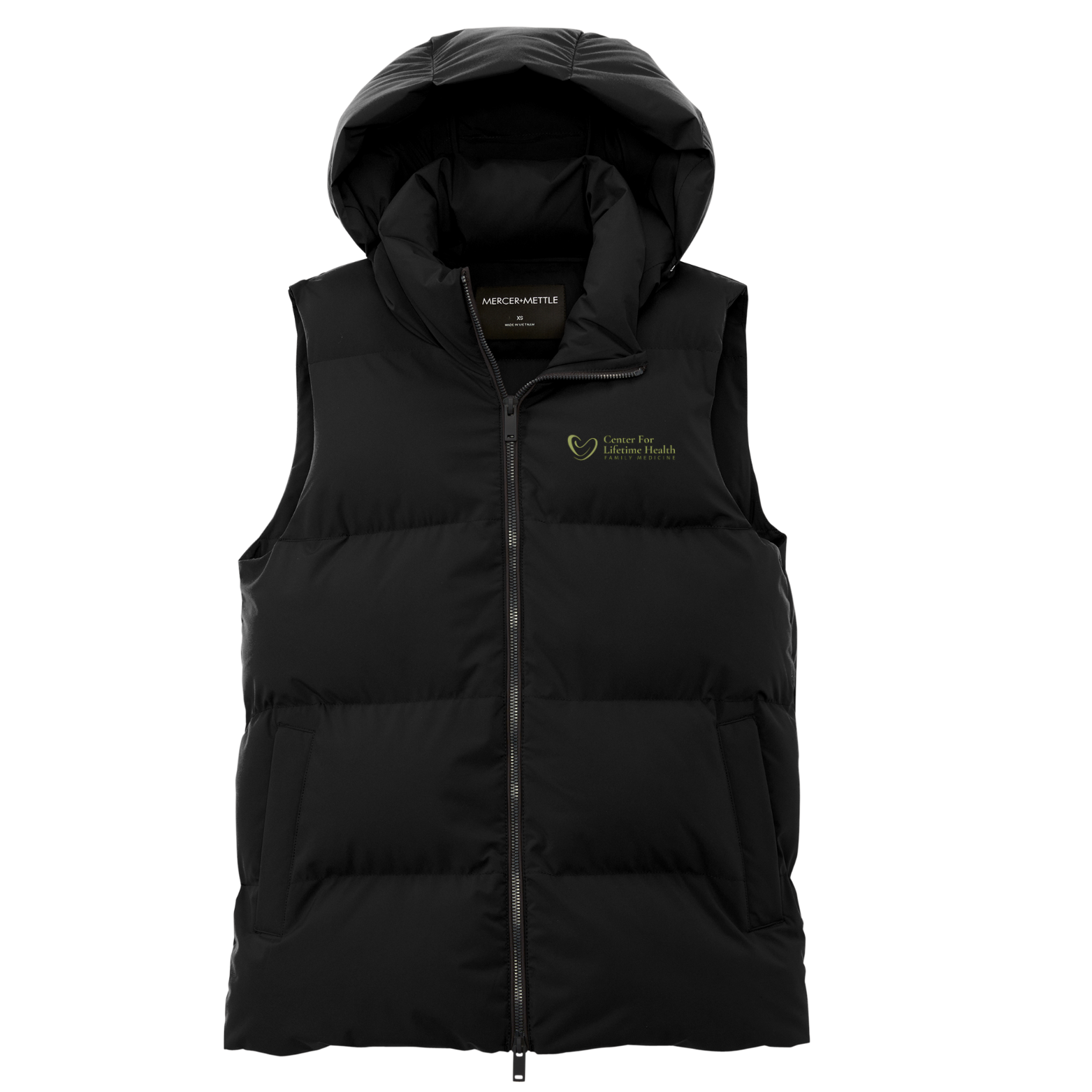 Center for Lifetime Health Women’s Puffy Vest with Embroidered Logo on Left Chest