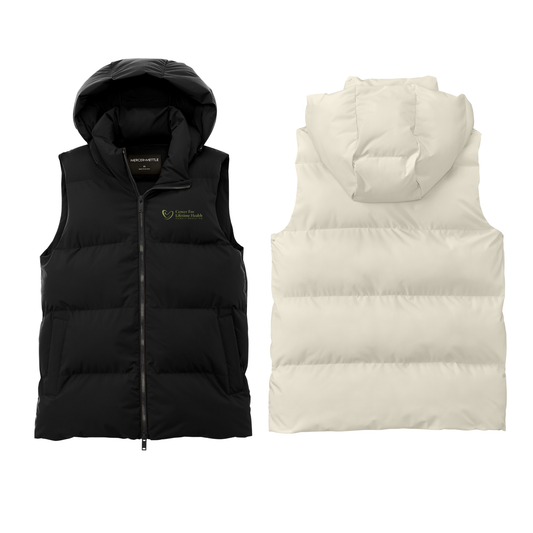 Center for Lifetime Health Women’s Puffy Vest with Embroidered Logo on Left Chest