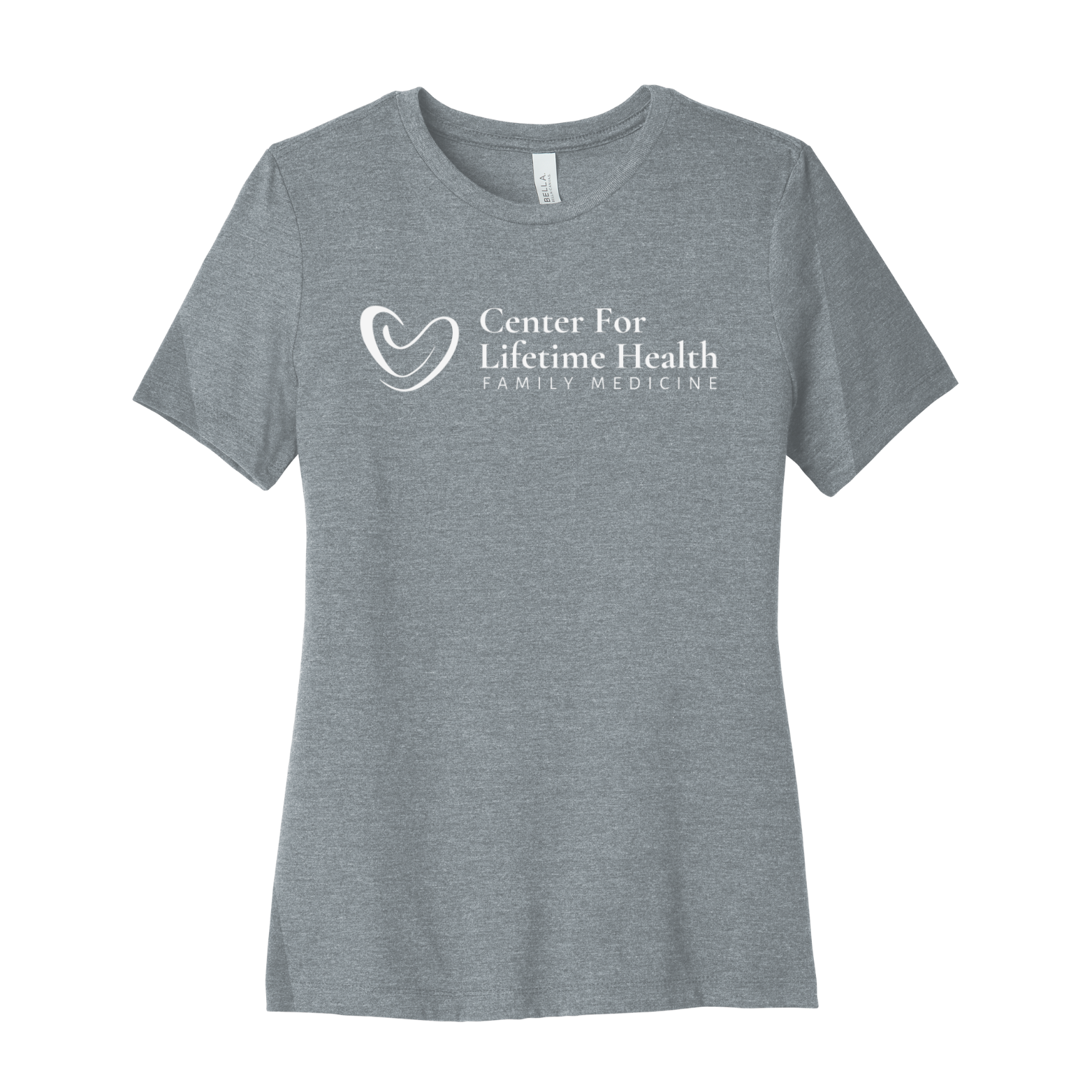 Center for Lifetime Health Women’s Relaxed Jersey Short Sleeve Tee with Screen Printed Logo