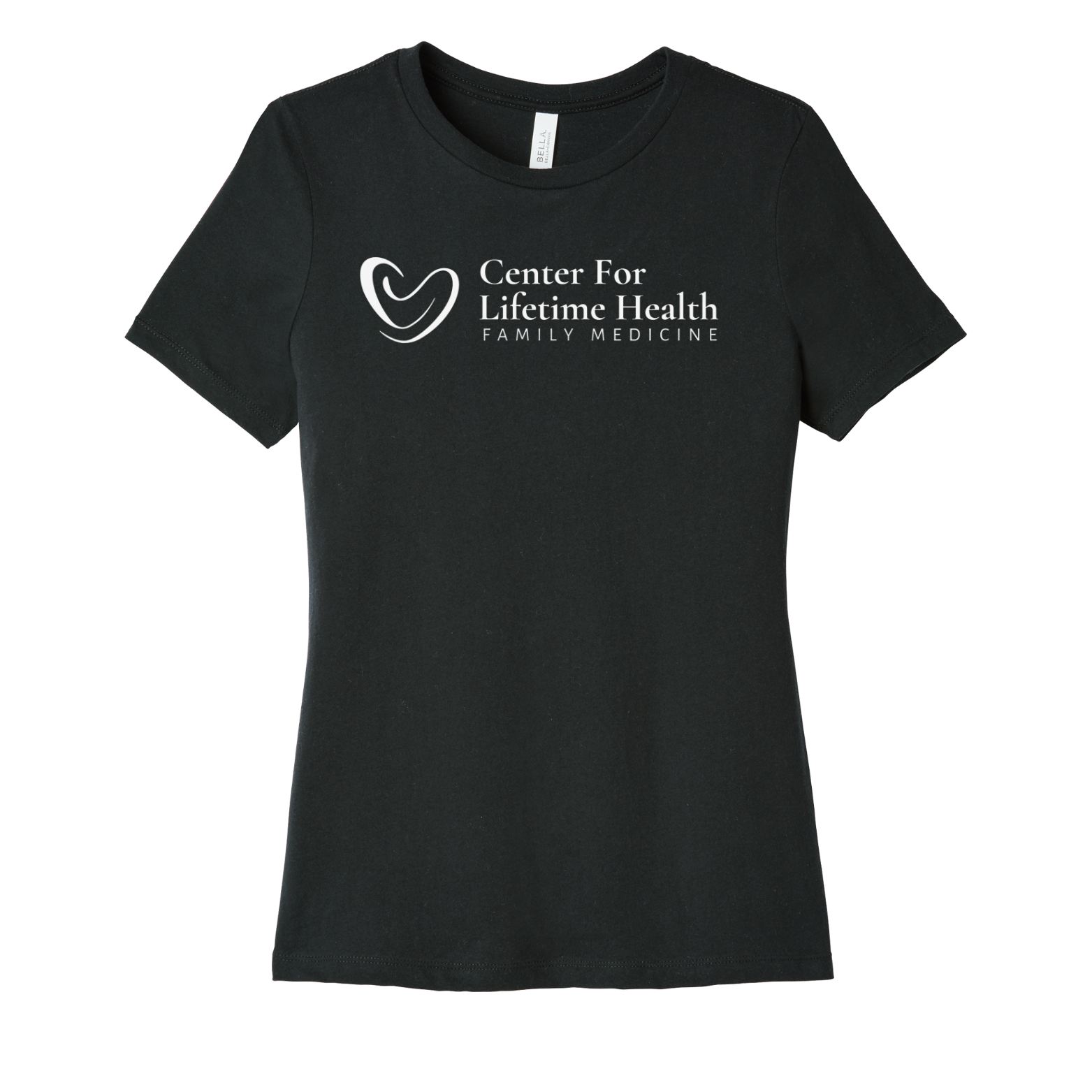 Center for Lifetime Health Women’s Relaxed Jersey Short Sleeve Tee with Screen Printed Logo