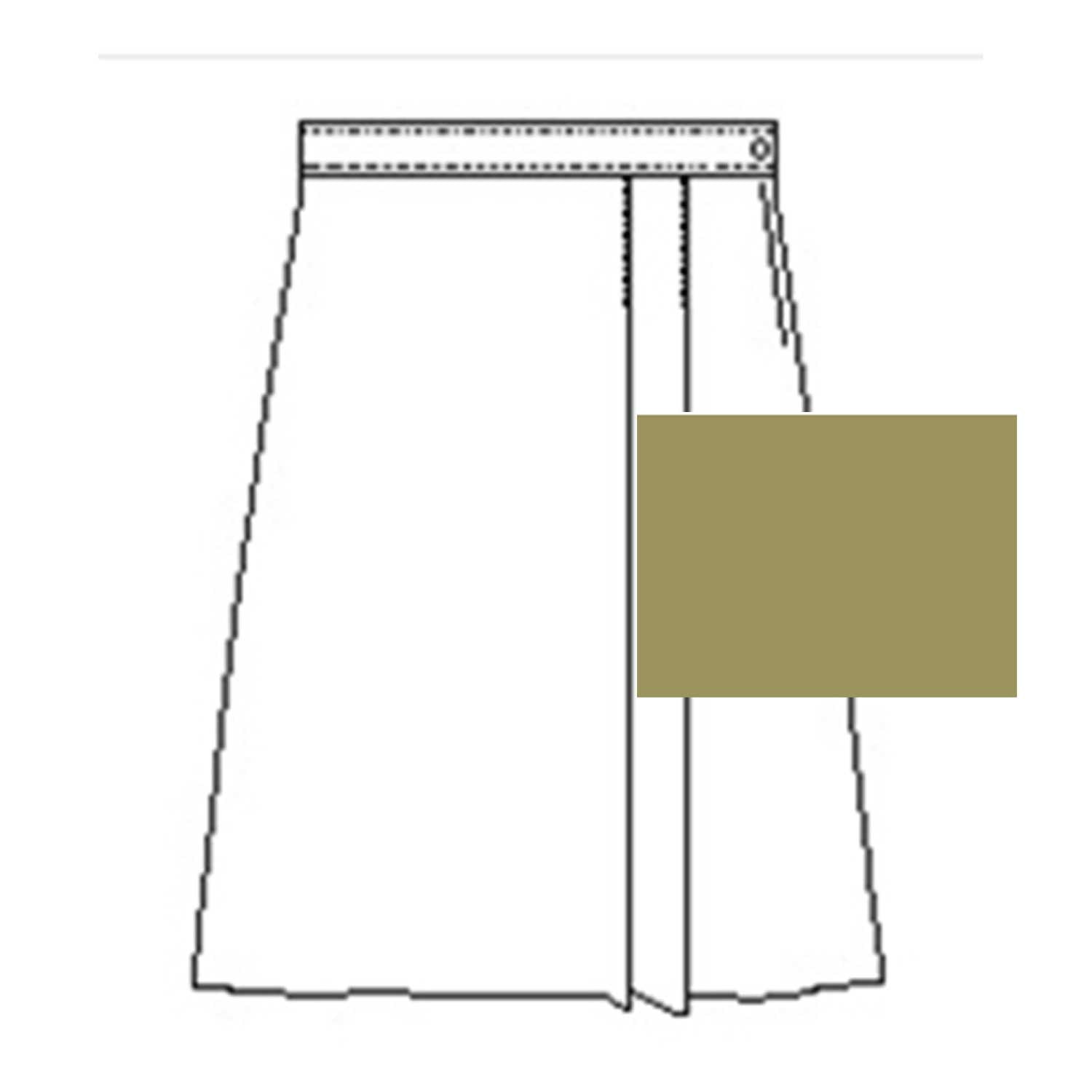 A+ Rayon Skort in Khaki
