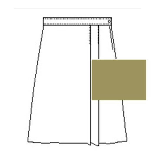 A+ Rayon Skort in Khaki