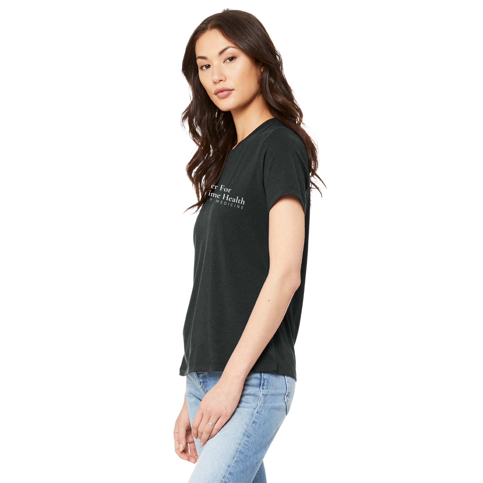 Center for Lifetime Health Women’s Relaxed Jersey Short Sleeve Tee with Screen Printed Logo
