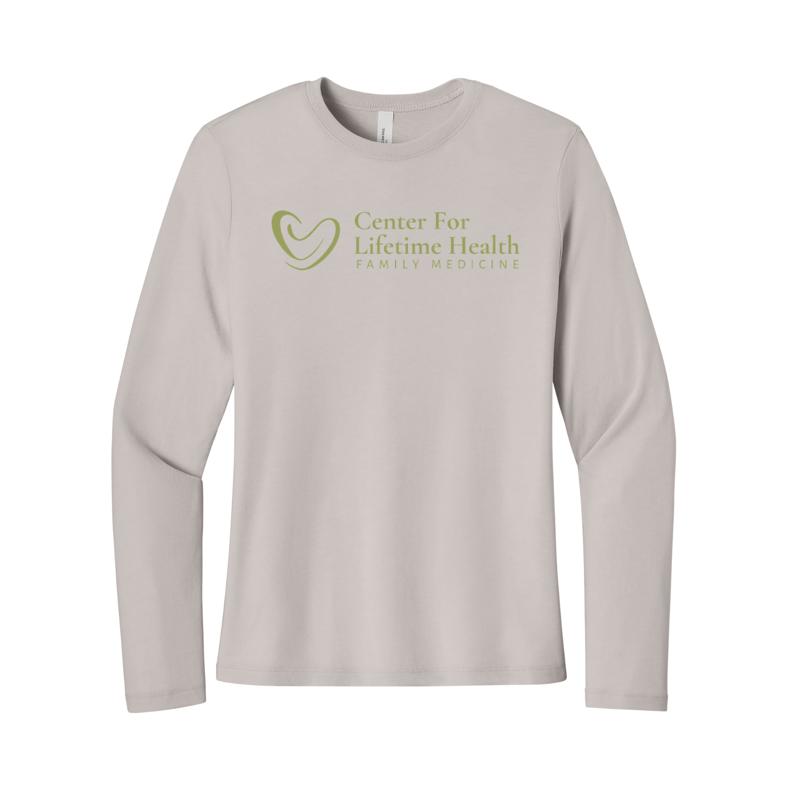 Center for Lifetime Health Women’s Jersey Long Sleeve Tee with Screen Printed Logo