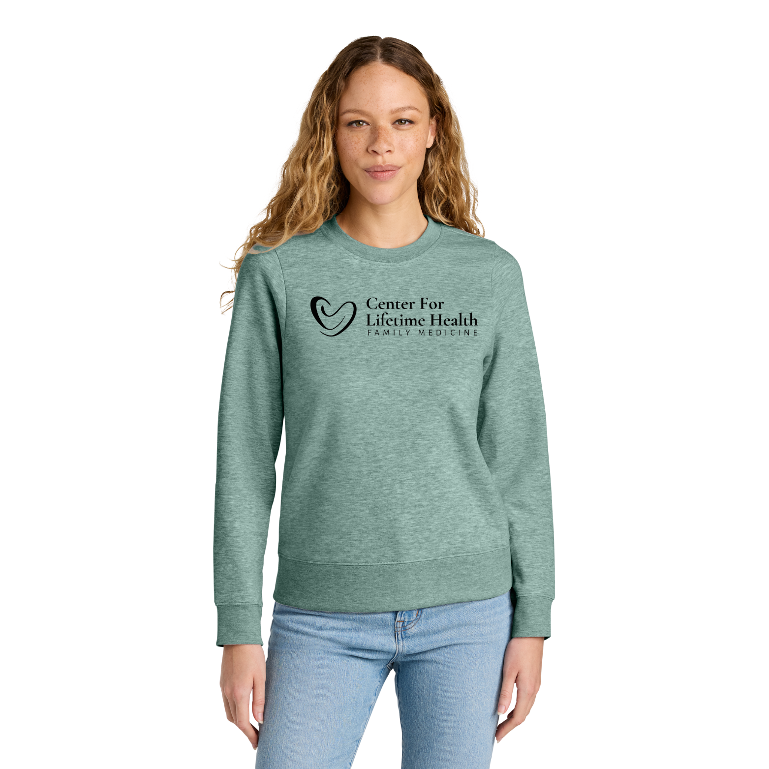 Center for Lifetime Health Women’s V.I.T. Fleece Crew with Screen Printed Logo