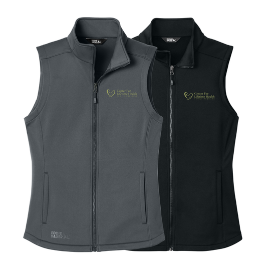 Center for Lifetime Health Women’s Smooth Mid Layer Fleece Vest with Embroidered Logo on Left Chest