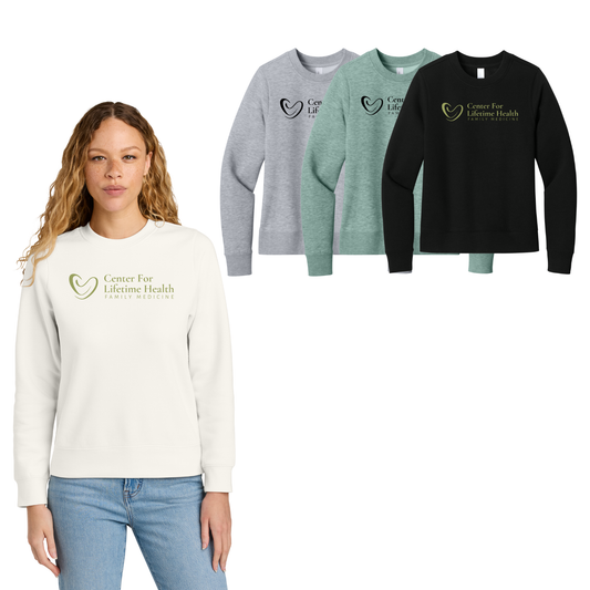 Center for Lifetime Health Women’s V.I.T. Fleece Crew with Screen Printed Logo