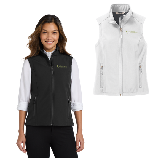 Center for Lifetime Health Women’s Core Softshell Vest with Embroidered Logo on Left Chest