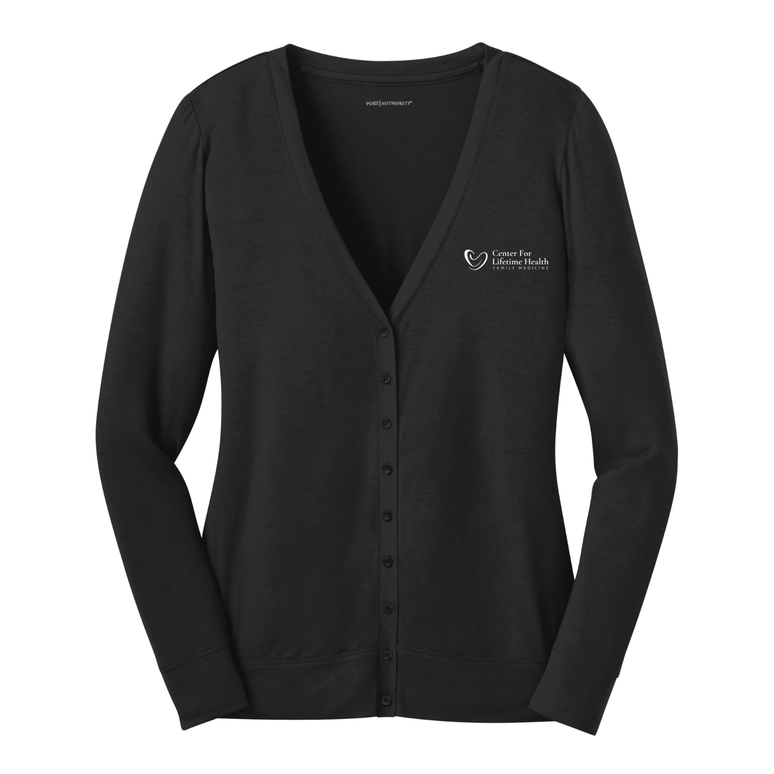 Center for Lifetime Health Women’s Concept Cardigan with Embroidered Logo on Left Chest