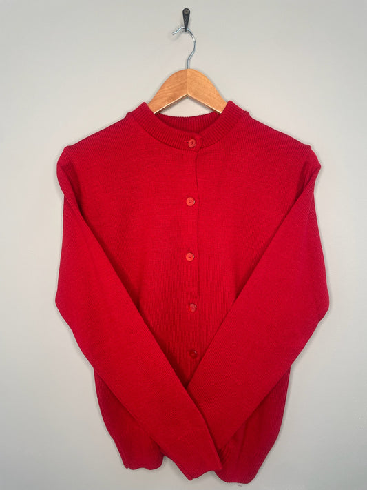 A+ Girls Cardigan Sweater in Lipstick
