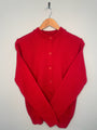 A+ Girls Cardigan Sweater in Lipstick