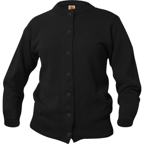 A+ Girls Cardigan Sweater in Black