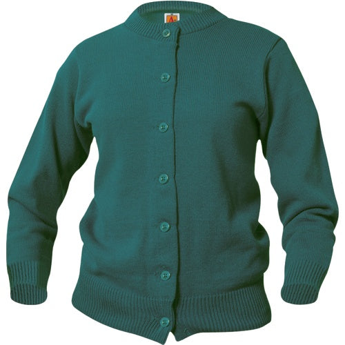 A+ Girls Cardigan Sweater in Green