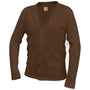 A+ V-Neck Cardigan Sweater in Brown