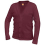 A+ V-Neck Cardigan Sweater in Wine