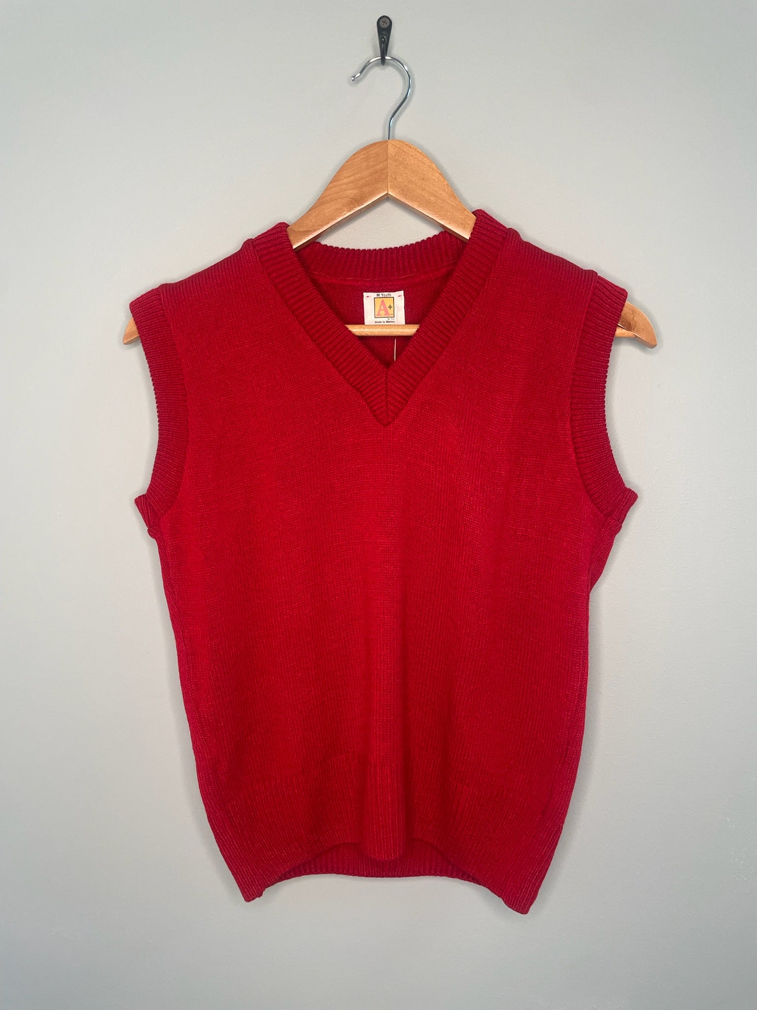 A+ Sweater Vest in Lipstick