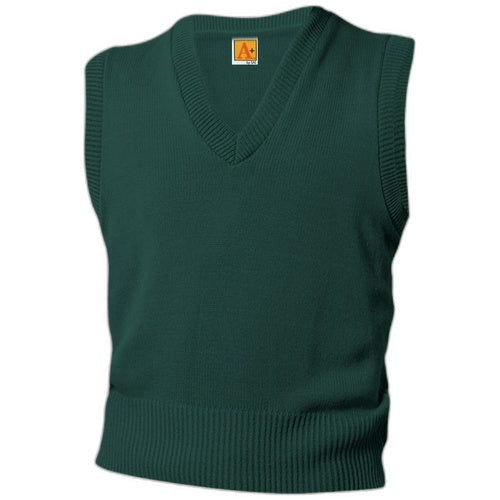 A+ Sweater Vest in Green