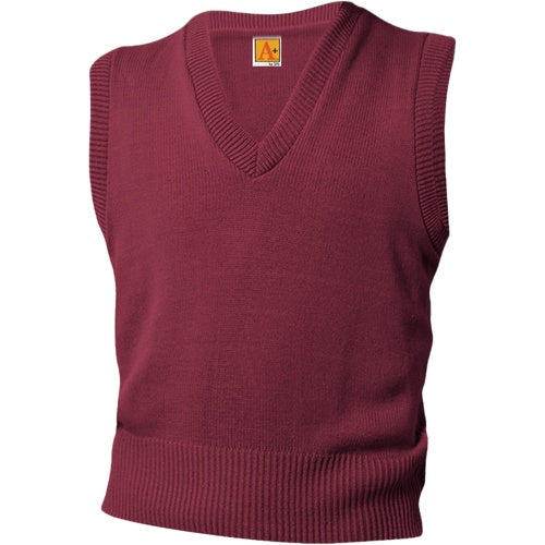 A+ Sweater Vest in Wine
