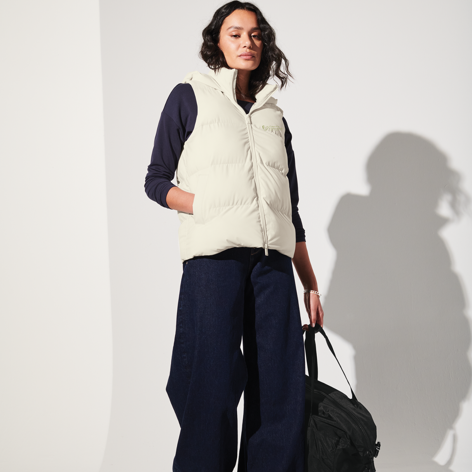 Center for Lifetime Health Women’s Puffy Vest with Embroidered Logo on Left Chest