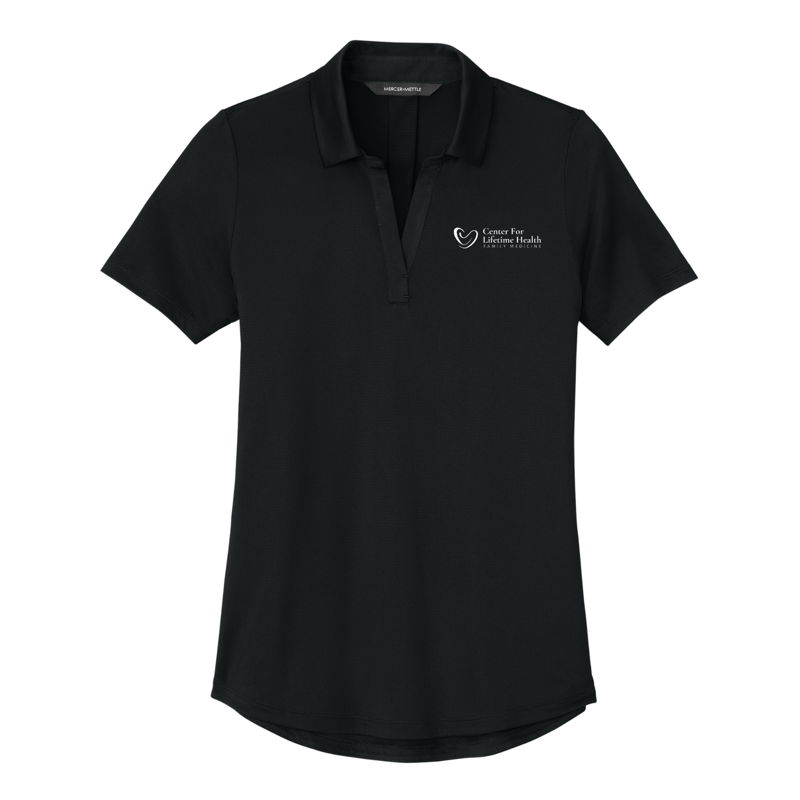 Center for Lifetime Health Women’s Recharge Jersey Polo with Embroidered Logo on Left Chest