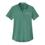 Center for Lifetime Health Women’s Recharge Jersey Polo with Embroidered Logo on Left Chest