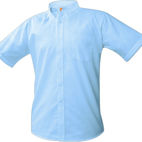 A+ Male Short Sleeve Oxford in Light Blue