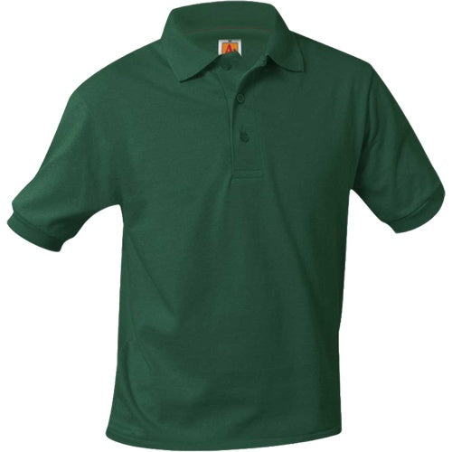 A+ Unisex Short Sleeve Polo in Dark Green
