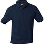 A+ Unisex Short Sleeve Polo in Dark Navy