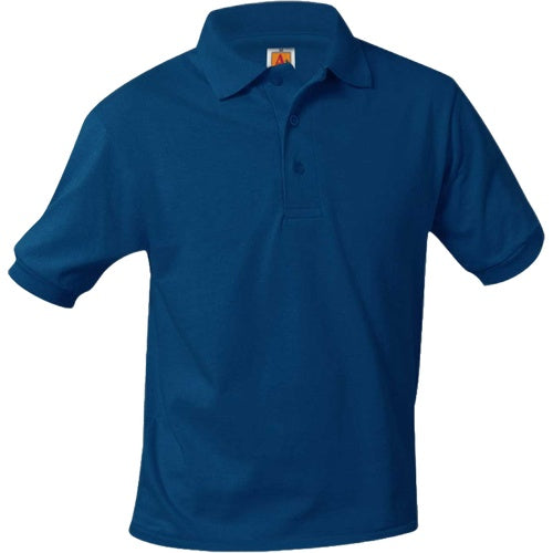 A+ Unisex Short Sleeve Polo in Navy