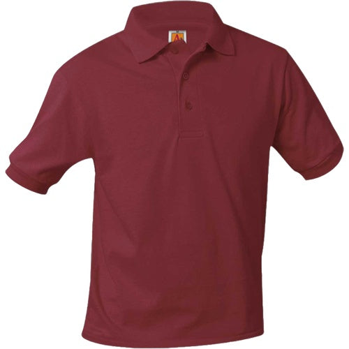 A+ Unisex Short Sleeve Polo in Wine