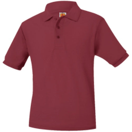 A+ Unisex Short Sleeve Polo in Cardinal