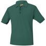 A+ Unisex Short Sleeve Polo in Dark Green