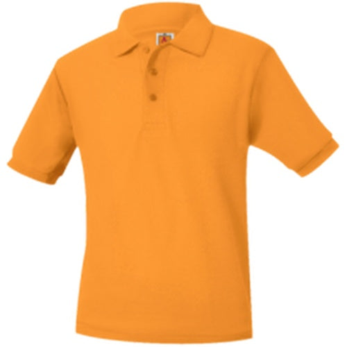 A+ Unisex Short Sleeve Polo in Tulane Gold