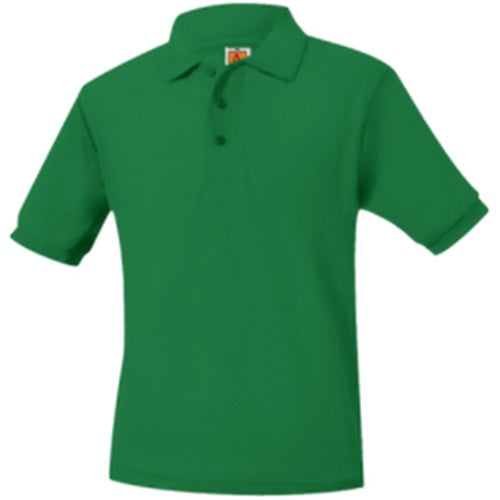 A+ Unisex Short Sleeve Polo in Tulane Kelly