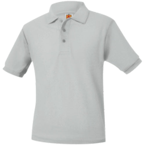 A+ Unisex Short Sleeve Polo in Ash Grey