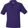 A+ Unisex Short Sleeve Polo in Tulane Purple
