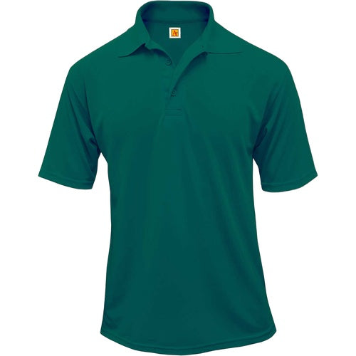 A+ Unisex Short Sleeve Polo in Dark Green