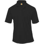 A+ Unisex Short Sleeve Polo in Black