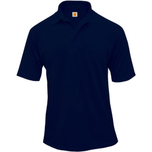 A+ Unisex Short Sleeve Polo in Dark Navy