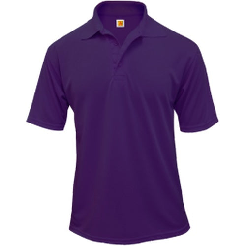 A+ Unisex Short Sleeve Polo in Purple