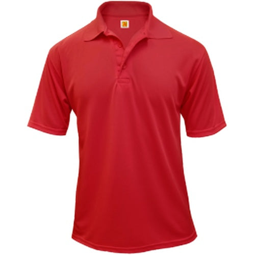 A+ Unisex Short Sleeve Polo in Red