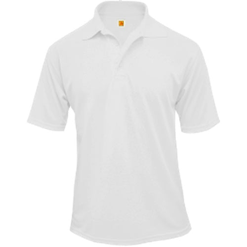 A+ Unisex Short Sleeve Polo in White