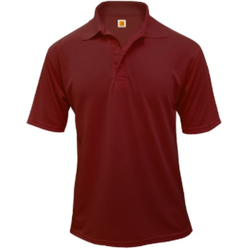 A+ Unisex Short Sleeve Polo in Wine