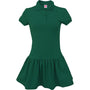 A+ Female Interlock Polo Dress in Dark Green