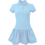 A+ Female Interlock Polo Dress in Light Blue