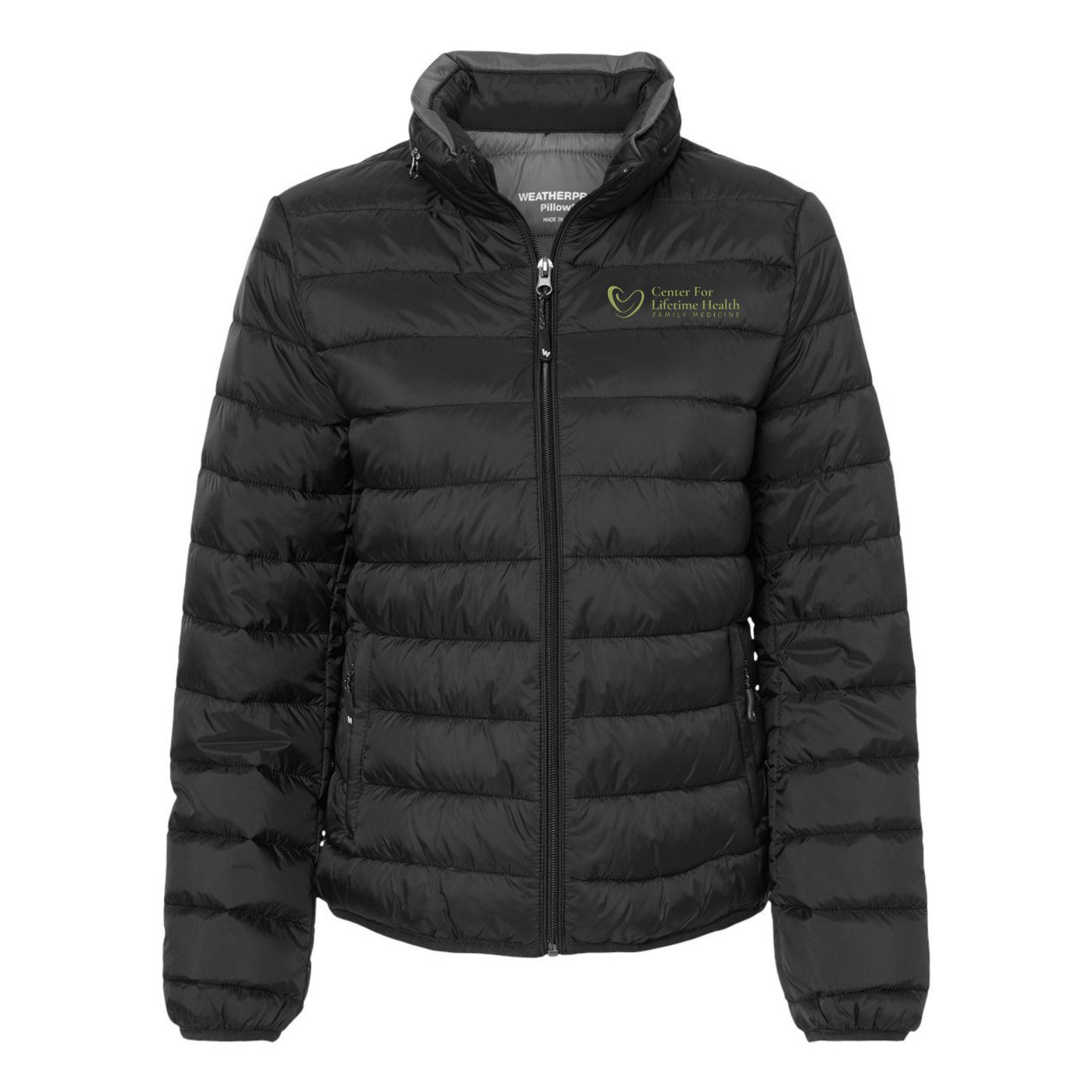 Center for Lifetime Health Women’s PillowPac Puffer Jacket with Embroidered Logo on Left Chest