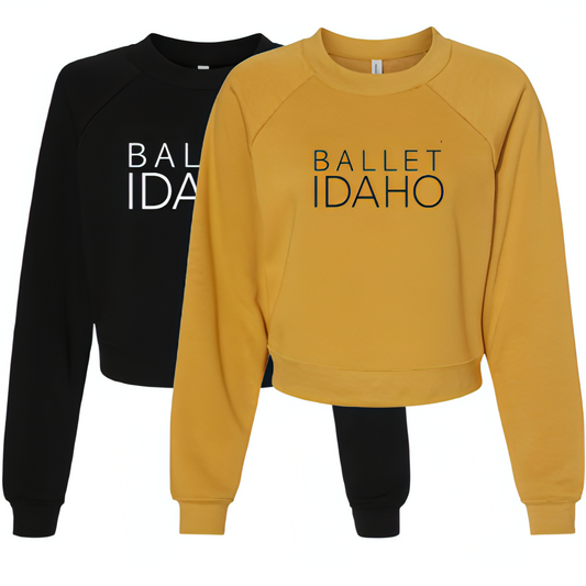 Ballet Idaho BELLA+CANVAS Women’s Raglan Pullover Fleece with Logo