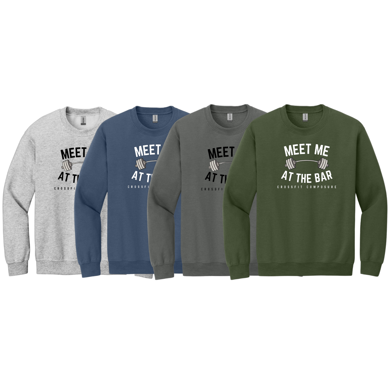 CrossFit Gildan Heavy Blend Crewneck Sweatshirt with Logo