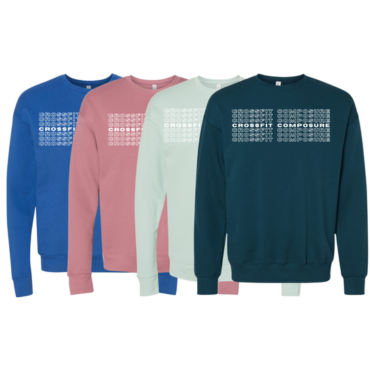 CrossFit BELLA+CANVAS Unisex Fleece Drop Shoulder Crewneck Sweatshirt with Logo